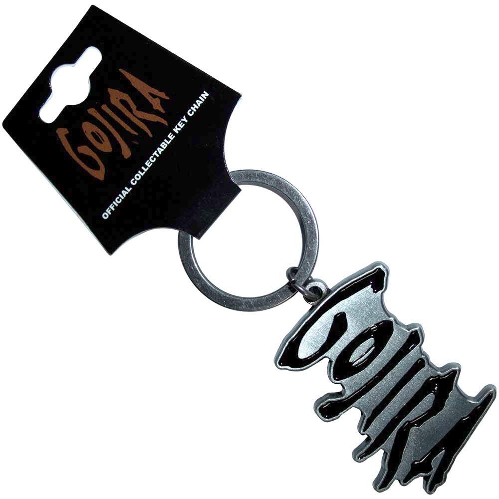 Gojira - Logo Sleutelhanger - Zilverkleurig/Zwart